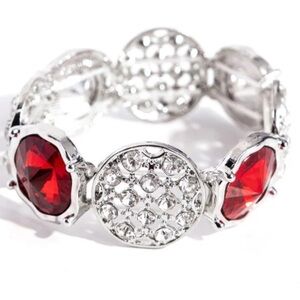 🔴⚪️🔴 “REFINED REFRESH” RED BRACELET ~ PAPARAZZI❗️ STUNNING❗️🔴⚪️🔴